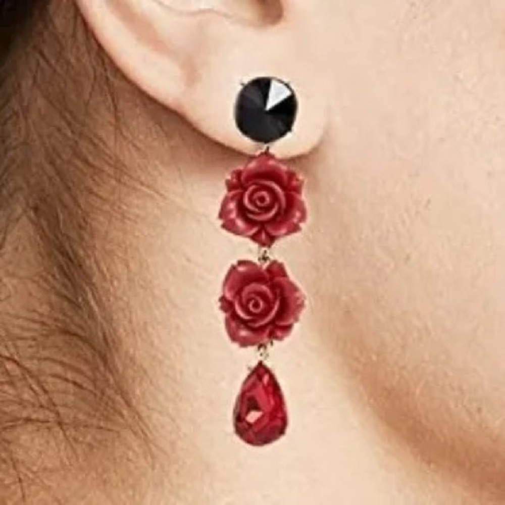 Stella & Ruby rose drope earrings